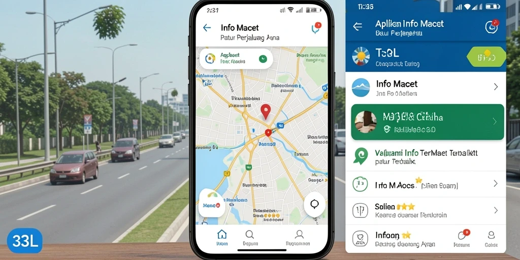 Tampilan antarmuka aplikasi Info Macet 33L yang informatif dan mudah digunakan.