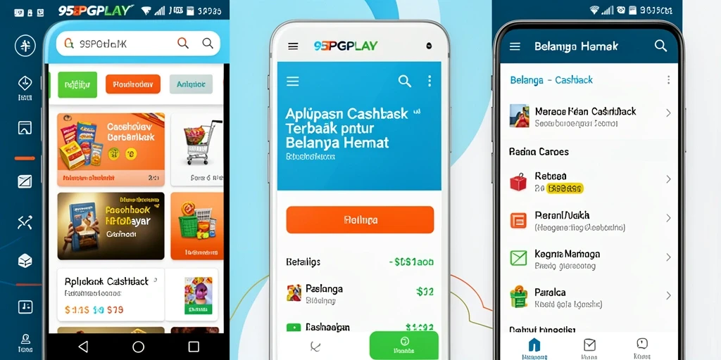 Antarmuka aplikasi 95PGPLAY yang memudahkan pengguna mendapatkan cashback.