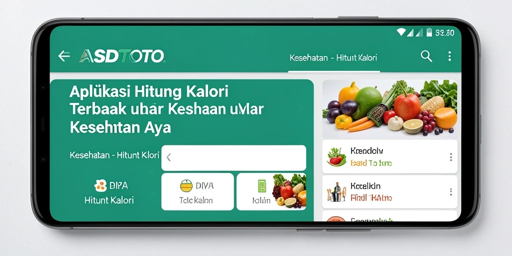 Tampilan antarmuka ASDTOTO dengan fitur Hitung Kalori yang intuitif.