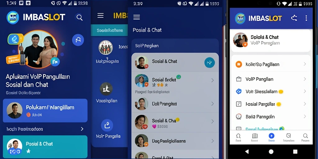 Antarmuka IMBASLOT yang ramah pengguna untuk VoIP Panggilan.