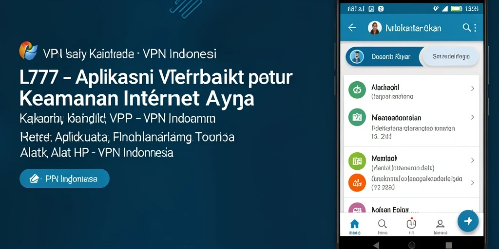 Antarmuka L777 yang mudah digunakan untuk koneksi VPN.