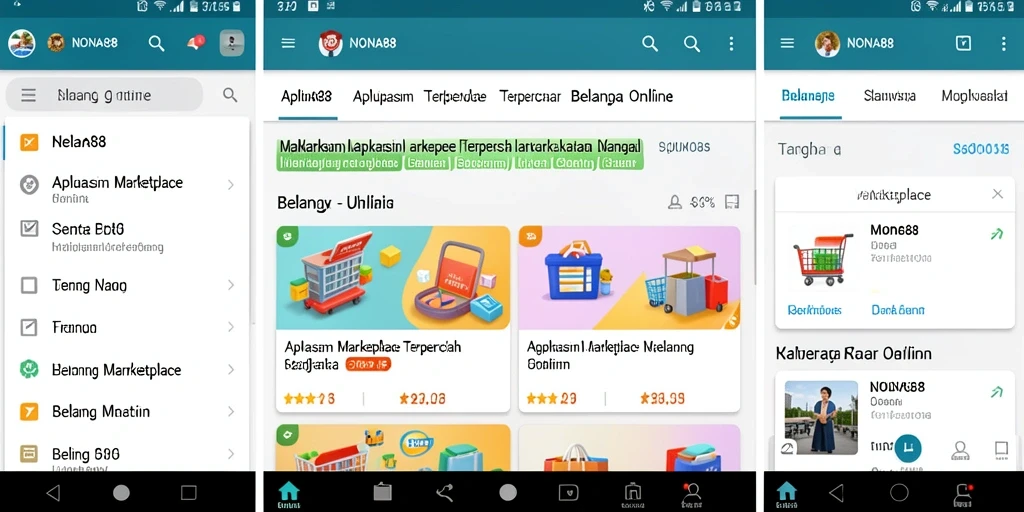 Tampilan antarmuka NONA88 yang modern dan user-friendly.