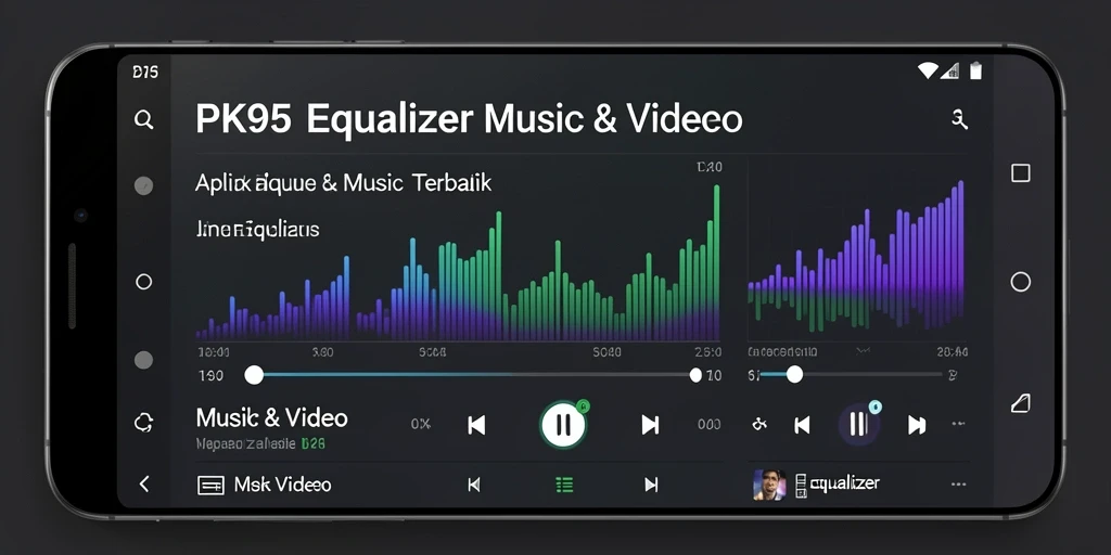 Screenshot utama PK95 menunjukkan antarmuka Equalizer yang menarik dan fungsional.