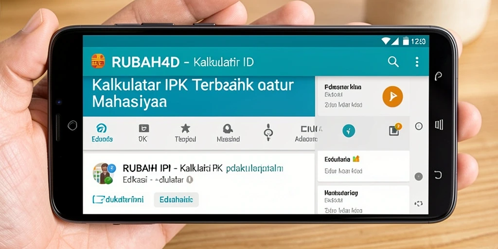Tampilan aplikasi RUBAH4D dengan fungsi Kalkulator IPK yang intuitif.
